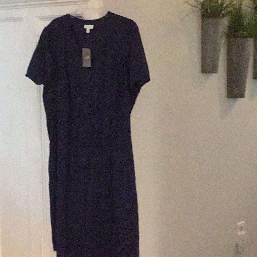 JJill linen a-line dress. New with tags, side pockets